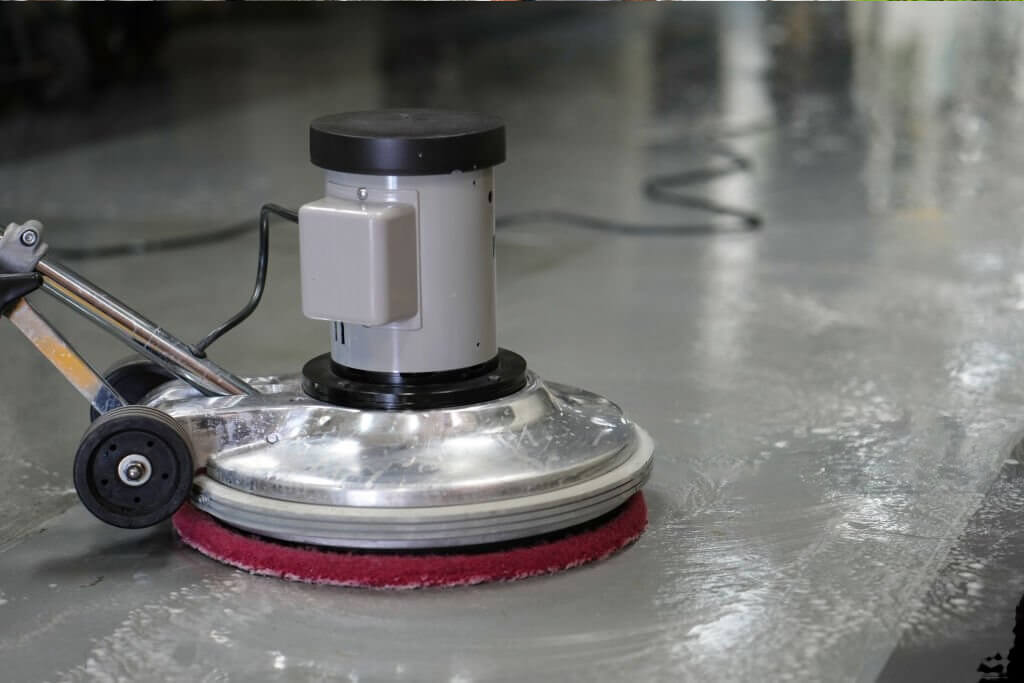 homogeneous tile floor polishing 